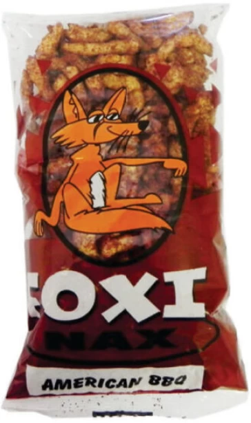 Foxi Nax American BBQ 22g Chips Pack of 50 Units Maize Snack