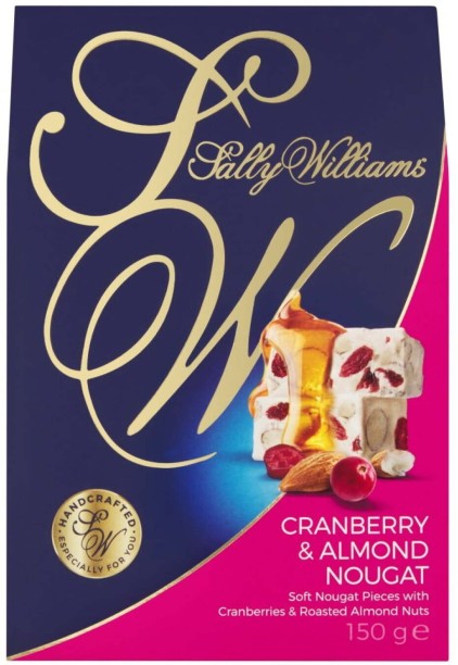 Sally Williams Cranberry and Almond Nougat White Chocolate Bars