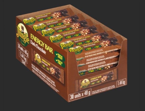 JUNGLE CHOCOLATE ENERGY BAR Fruit and Nuts Chocolate Bars