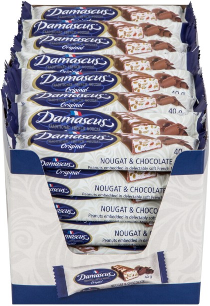 Damascus Traditional French Nougat Original Milk Chocolate Bars