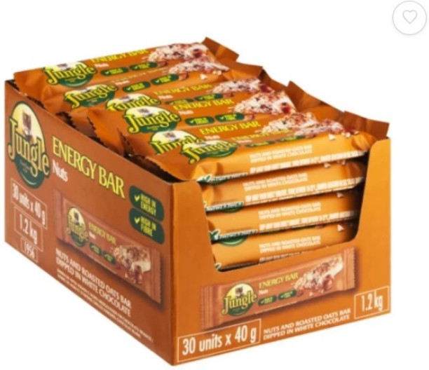 JUNGLE NUTS ENERGY BAR Fruit and Nuts Chocolate Bars