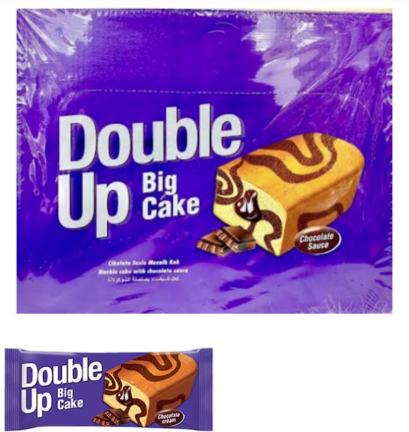 Double Up Big Cake – 24s Box | Soft, Fluffy & Delicious Snack Cakes Milk Chocolate Bites