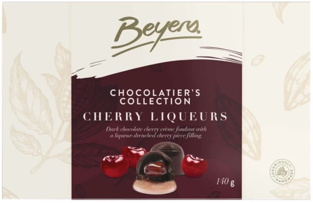 BEYERS Chocolate Cherry Liqueur Dark Chocolate Truffles