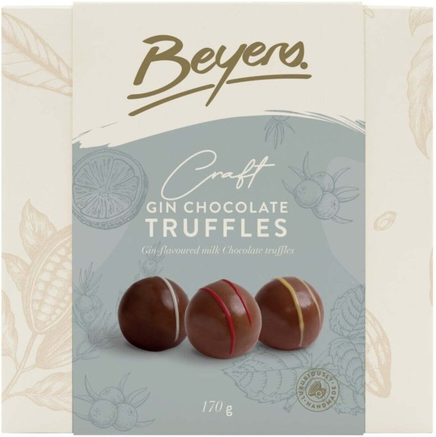 Beyers Craft Gin Milk Chocolate Truffles
