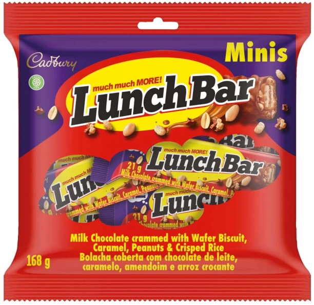 Cadbury Lunch Bar Mini Milk Chocolate Bars