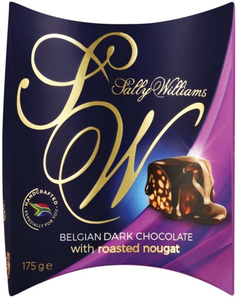 Sally Williams Belgian Dark Chocolate with Roasted Nougat Dark Chocolate Bites