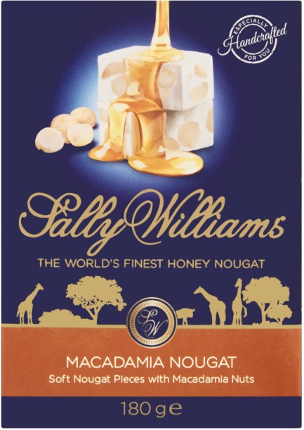 Sally Williams Macadamia Nougat Fruit and Nuts Chocolate Bars