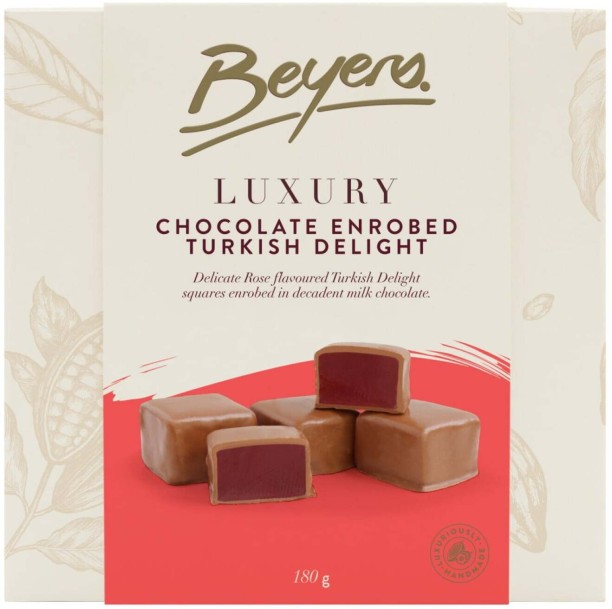 Beyers Luxury Chocolate Enrobed Turkish Delight Milk Chocolate Bites