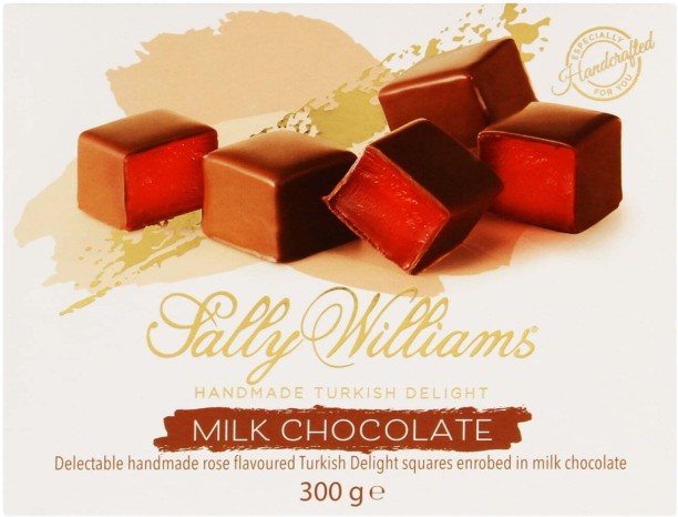 Sally Williams Handmade Turkish Delight Rose Milk Chocolate Bars