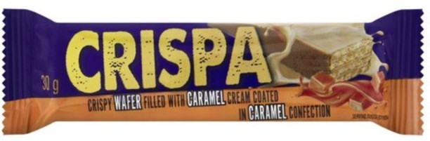 Crispa Caramel Chocolate Coated Wafer Milk Chocolate Bars