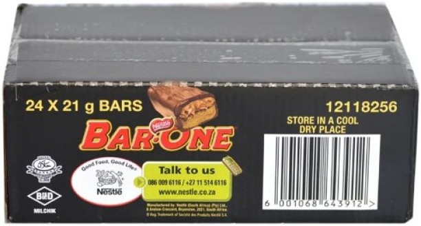 Nestlé Mini Bar One Chocolates – 24 Pack Box Milk Chocolate Bars