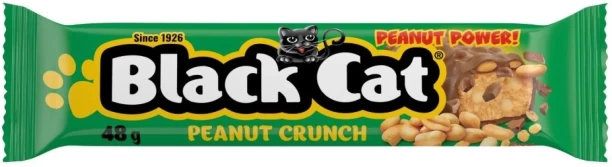 Black Cat Peanut Crunch Milk Chocolate Bars