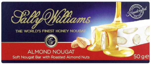 Sally Williams Roasted Almond Nougat White Chocolate Bars