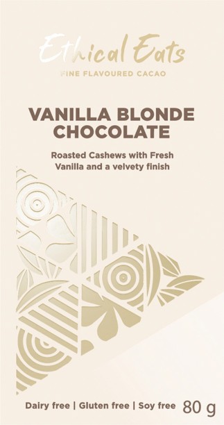 Ethical Eats Vanilla Blonde Chocolate Slab White Chocolate Slabs
