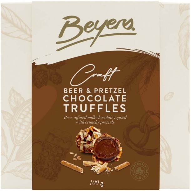 Beyers Craft Beer and Pretzel Milk Chocolate Truffles