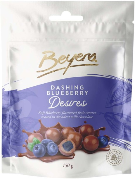 Beyers Dashing Blueberry Desires Milk Chocolate Bites