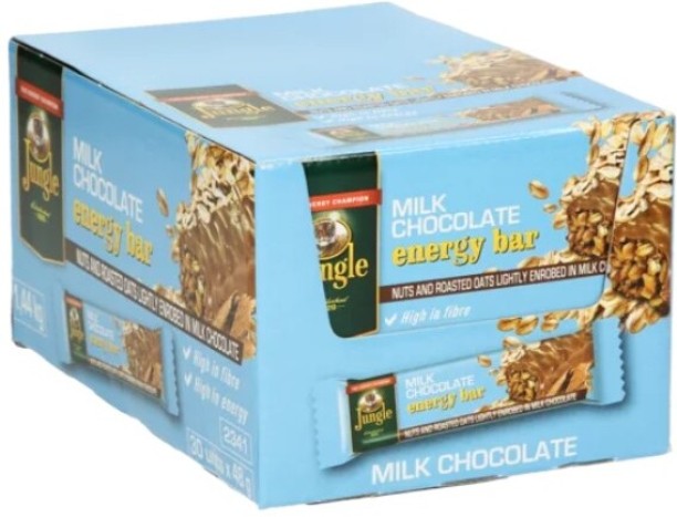 Jungle Flavoured Energy Milk Chocolate Bars