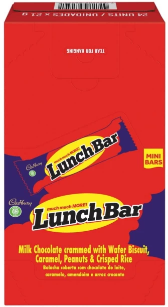 Cadbury Lunch Bar Milk Chocolate Bars