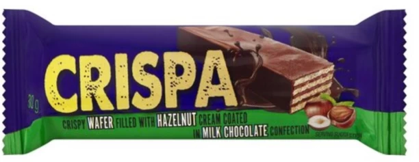 Crispa Hazelnut Chocolate Coated Wafer Milk Chocolate Bars