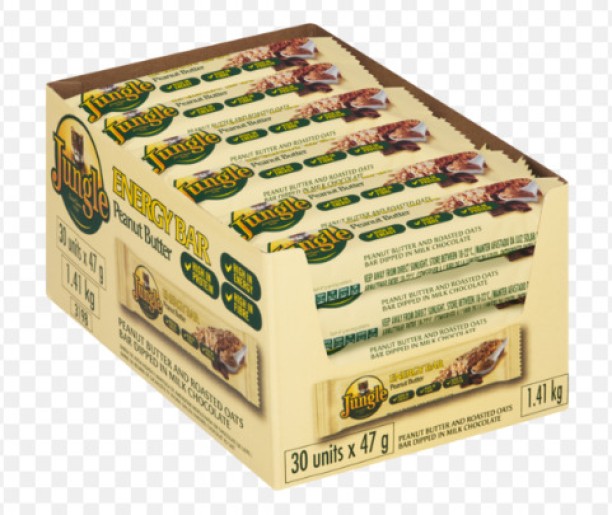 JUNGLE PEANUT BUTTER ENERGY BAR Fruit and Nuts Chocolate Bars