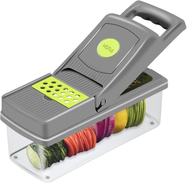 veggie cutter HM-69 Vegetable & Fruit Stainless Steel, Plastic Stainless Steel Chopper