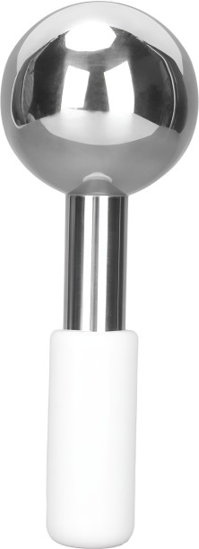 Pract Pack 13.8cm Stainless Steel Luxury Face Ice Roller & Massage Tool - Silver