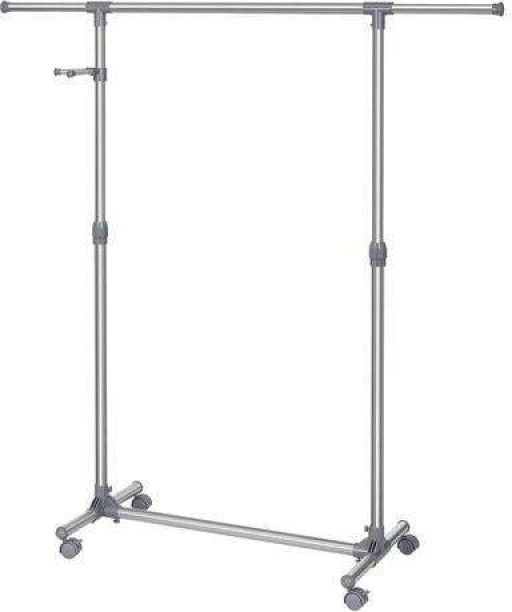 LASA Steel Floor Cloth Dryer Stand Rack Casters