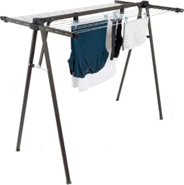 CASA Steel Floor Cloth Dryer Stand A-Frame Freestanding Clothesline Airer - With Bonus Peg Bag & Pegs