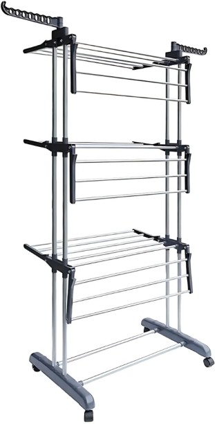 Pract Pack Steel Floor Cloth Dryer Stand 0793969687411