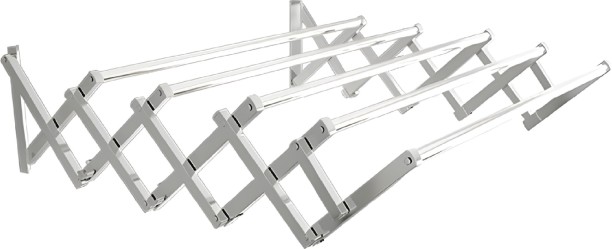 ELCTRO WORLD Steel Wall Cloth Dryer Stand Clothes Drying Rack Wall Mounted Foldable Laundry Stand Airers