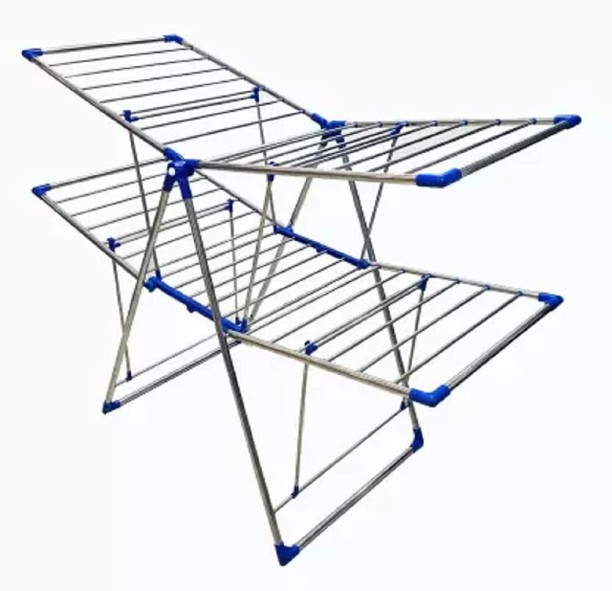 TOLE DIGITAL MARKETING Aluminium Floor Cloth Dryer Stand 988666