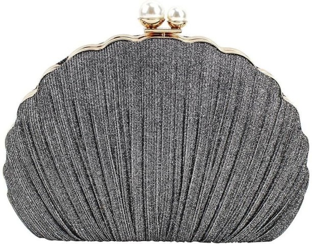 sozo Metallic Kiss Lock  Clutch for  Formal Occasion