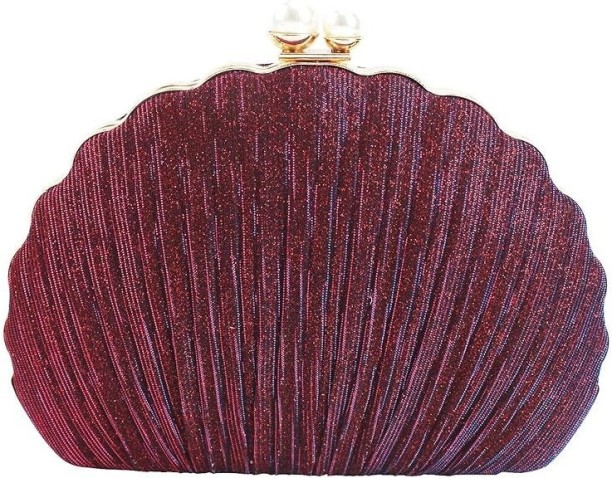 sozo Metallic Kiss Lock  Clutch for  Formal Occasion