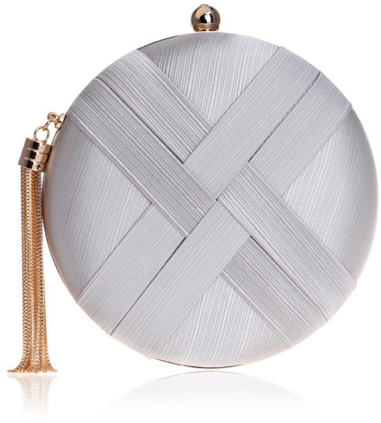 ALANES Silk Minaudiere  Clutch for  Party Occasion