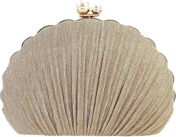 sozo Metallic Kiss Lock  Clutch for  Formal Occasion