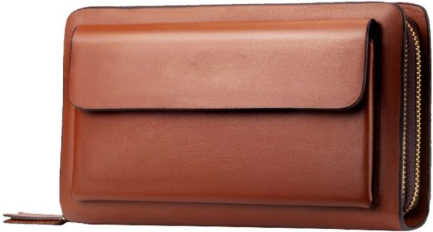 ALANES Leather Wristlet  Clutch for  Formal Occasion