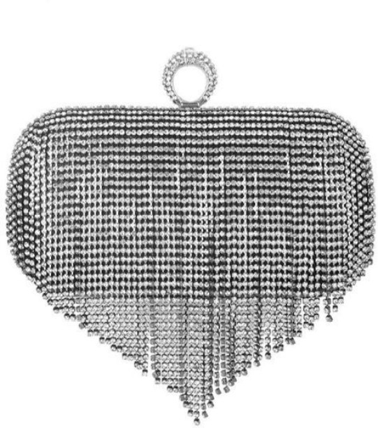 sozo Satin Box  Clutch for  Casual Occasion