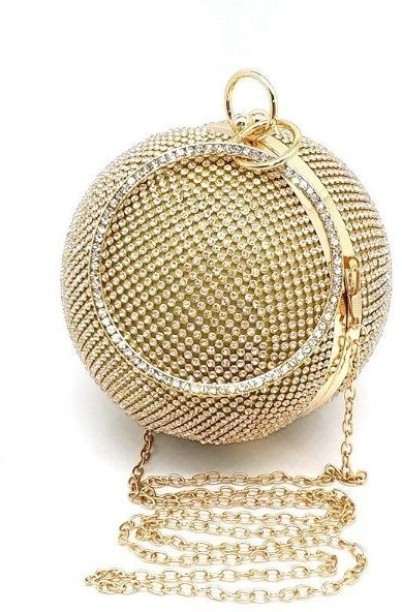 sozo Metallic Box  Clutch for  Formal Occasion