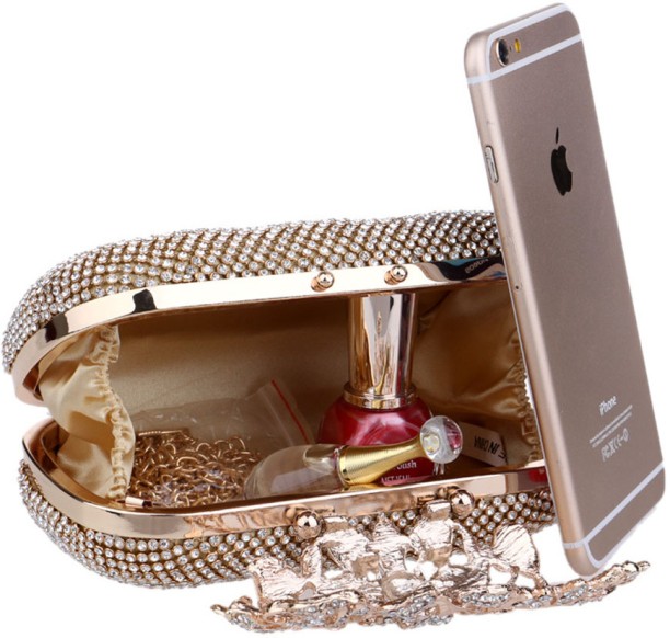 ALANES Metallic Frame  Clutch for  Formal Occasion