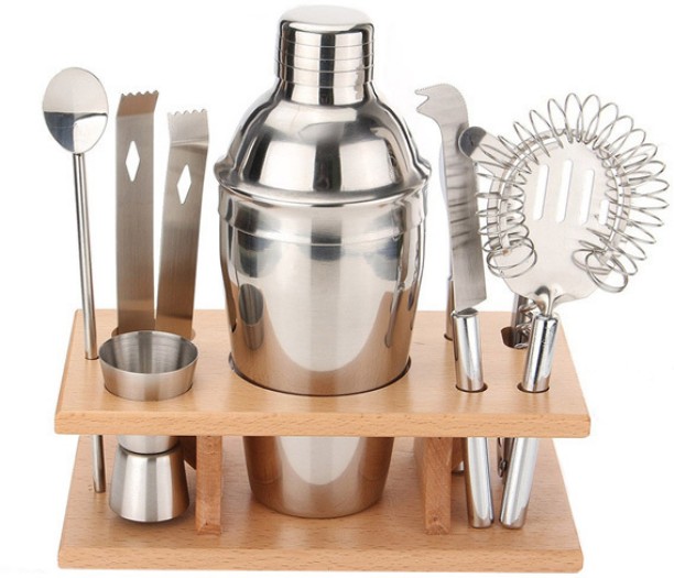 ALANES Premium 8 Piece Bar Set & Cocktail Shaker Kit 8 - Piece Bar Set