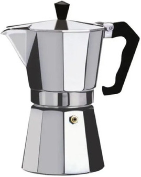 DEALS ONLINE Aluminum Caffe Moka & Espresso Pot - 300ml 6 Cup Coffee Machine