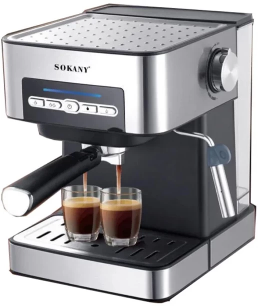 Sokany Espresso Maker SK-6862 2 Cup Coffee Machine