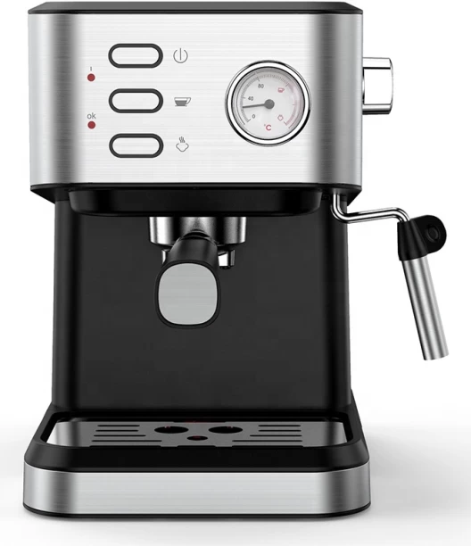 HerMarket Sa HomeCafé Deluxe Fully Automatic Espresso & Mocha Coffee Machine with Milk Frother 4 Cup Coffee Machine