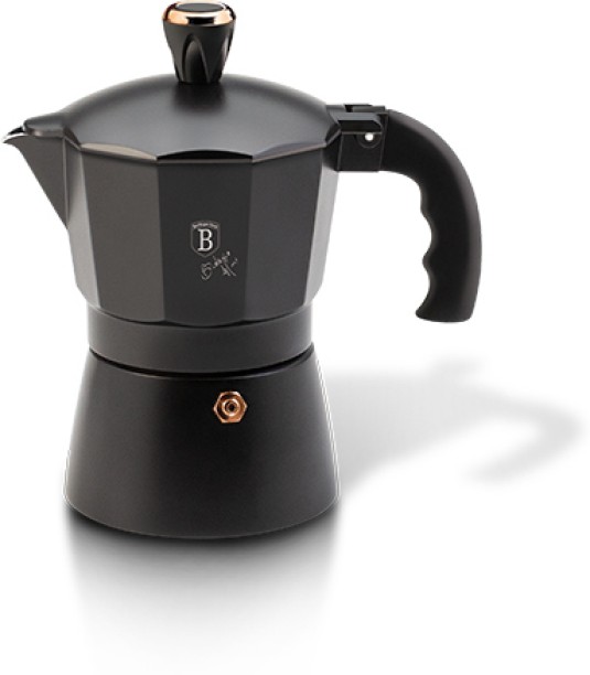 Berlinger Haus Berlinger Haus Italian Style Stovetop Espresso Coffee Maker - Black Rose 6 Cup Coffee Machine