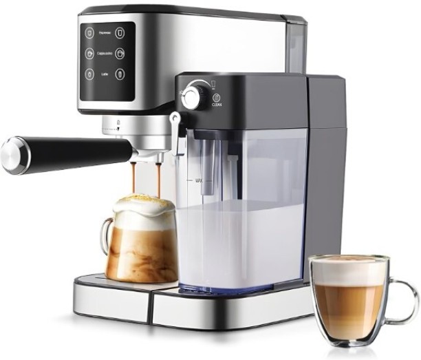 Sokany All-in-One Coffee Maker with 1.0L Water Tank, 700ML Milk Tank & Touch Screen 10 Cup Coffee Machine