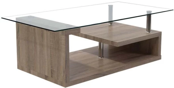 Designer Concepts Glass Rectangle Coffee Table