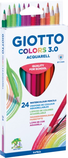 Giotto Colors 3.0 Watercolour Triangular Shaped Colour Pencil