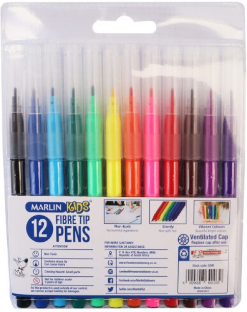 Marlin Fibre Tip Round Shaped Colour Pencil