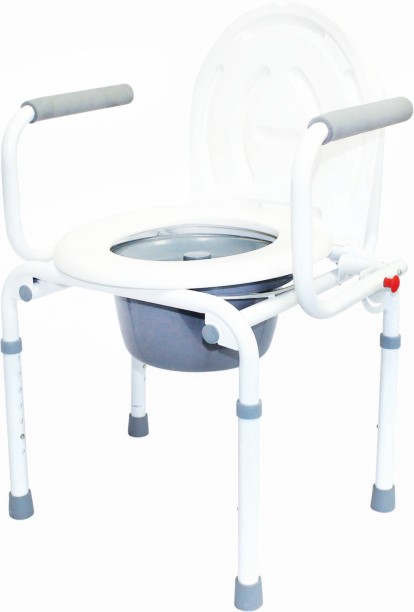 Winfar WIN38DROPARMCOMMCHINA Commode Chair