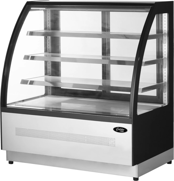 GALILEO Refrigerated curved display cabinet – 1.2m 365 L Compact Refrigerator